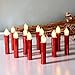 Produktbild CCLIFE TÜV GS LED Weihnachtskerzen Kabellos RGB Kerzen Bunt Weihnachtsbaumkerzen Christbaumkerzen mit Fernbedienung Timer Kerzenlichter, Farbe:Rot, Größe:40 er