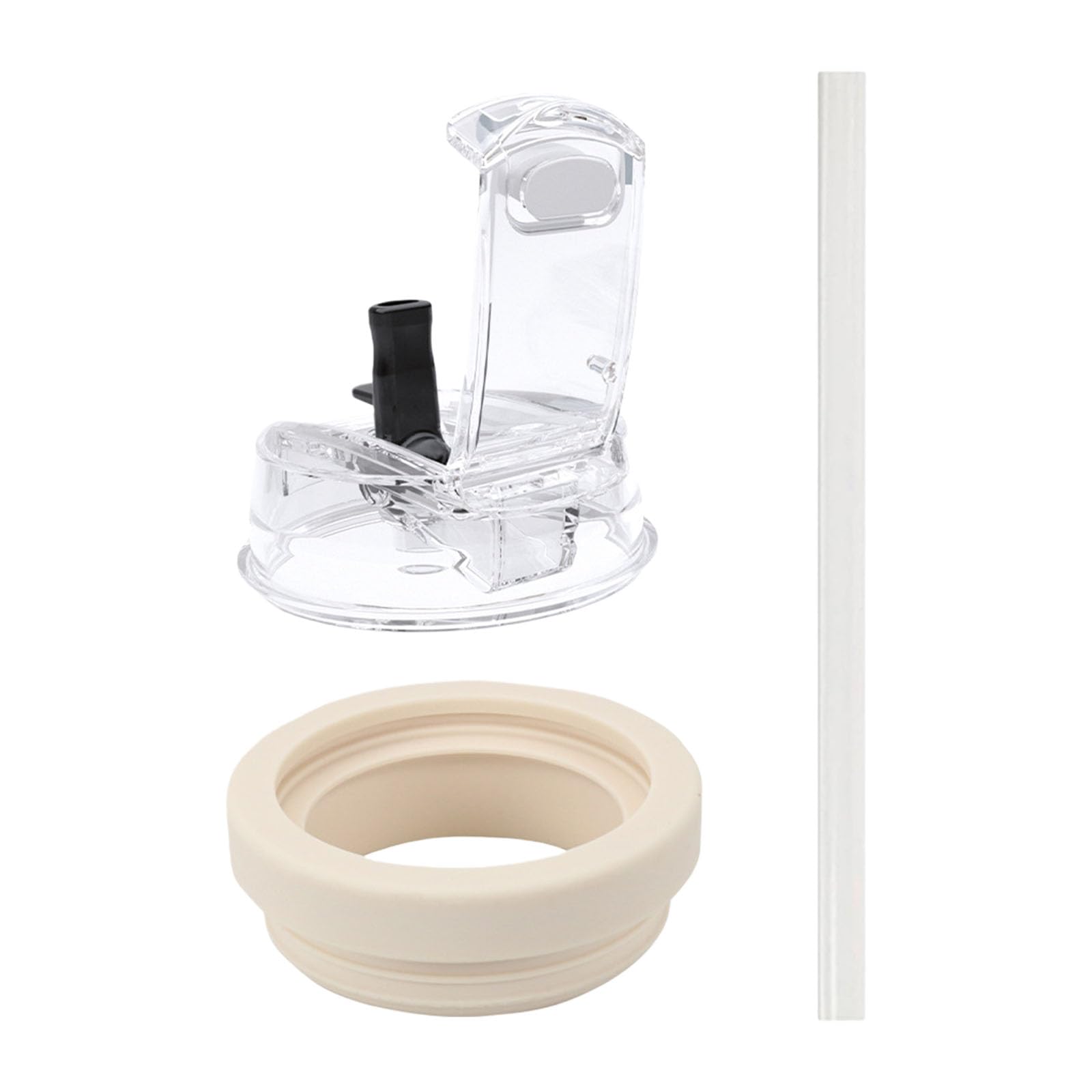 LUCKGONI Replacement Lid For 40oz Tumblers Leak Silicone Straw Cover Accessory For Drinkware Hygienes Protections