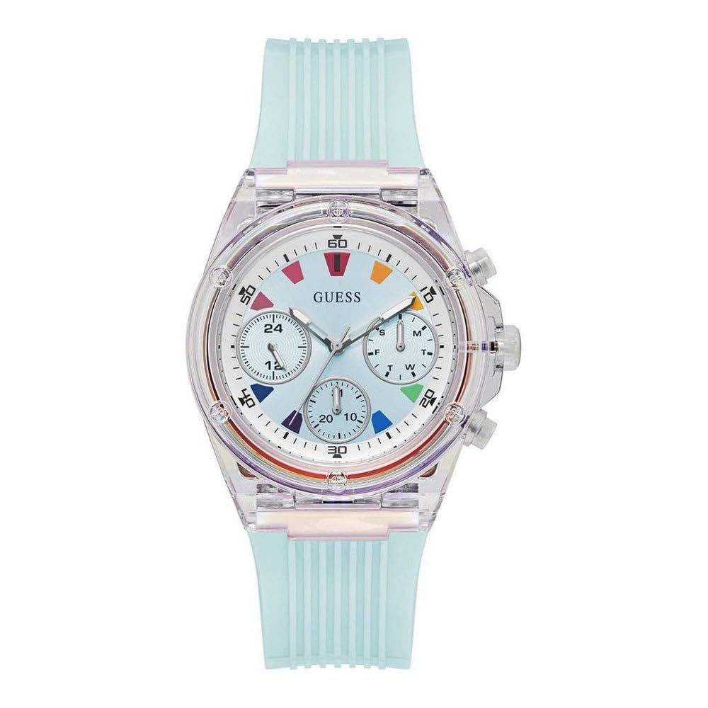 GUESS Stainless Steel WomenS 39Mm Analog Watch - Blue Strap Blue Dial Clear Case, Blue, Modern, Blue, Modern (B0CRBJPP3Z) Amazon Price History, Amazon Price Tracker