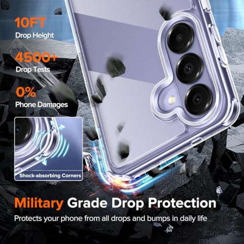 Image of ivoler 3-in-1 Case for Samsung Galaxy S26 Plus 6.7 inch, Clear