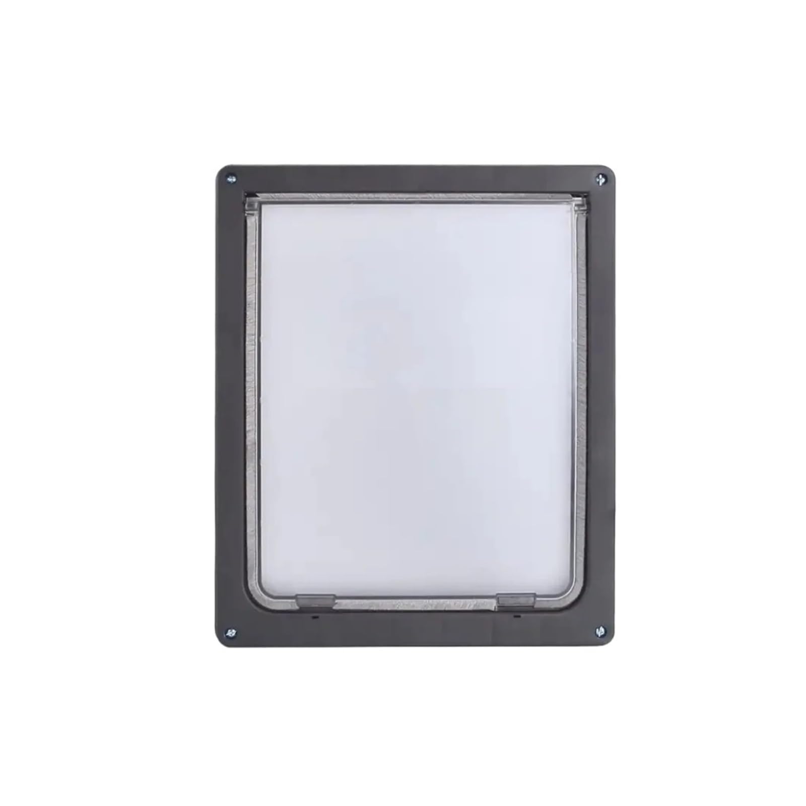 Cat Flap Pet Dog Cats Automatically Close Dogs Door Interior Exterior Doors Supplies ABS Plastic Weatherproof Lockable Safe(Black,L)