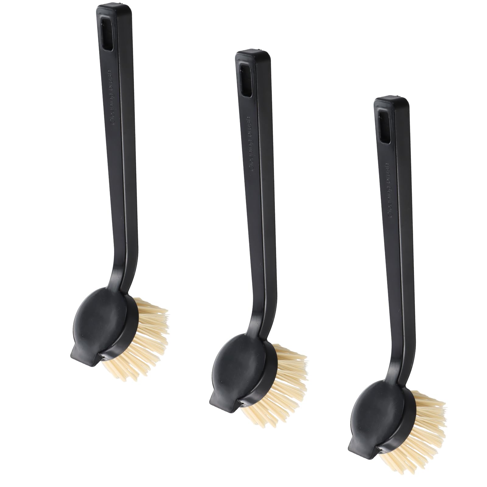 Ziyonix Black Washing Up Brushes, Pan And Pot Cleaning Brushes, Dish Brush With Durable Bristles, 3Pcs