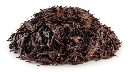Rubberific Premium Shredded Rubber Mulch for Gardens Lawns and Landscaping | Long Lasting Color | Looks Like Natural Wood Mulch (0.8 Cu. Ft. - 16 LBS Red)