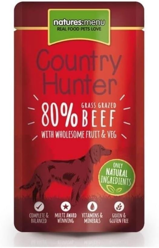 Country Hunter Dog Adult Pouch Beef 6x150g (Pack of 3)