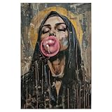 artboxONE Poster 30x20 cm Streetart Unheilige Maria 