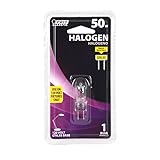 Feit Electric BPQ50T4/JCD 50-Watt T4 JCD Halogen Bulb with Bi-Pin Base, Clear