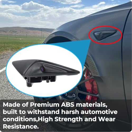 Image of 1125106-50-J Front Left Side Fender Camera Replacement for Tesla Model 3 2017-2022 & Tesla Model Y 2017-2022, OE Trun Signal Repeater Wing Cam Replaces 1125106-50-H, 1495864-20-E by GreenYi