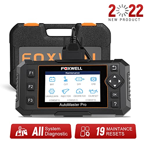 Obd2 Scanner Foxwell NT644 Elite Diagnostic Scan Tool, All System Car Scanner, 19 Reset Service Code Reader, Automotive Professional Scanner with Oil Light/EPB/TPS Reset Update Free 2022 New