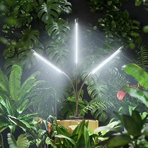 BAEDAOD Grow Lights for Indoor Plants, 6000K 135 LEDs Light for Seed Starting with Full Spectrum, Clip Lights with Flexible Gooseneck,3/9/12H Timer, 10 Dimmable Levels, 3 Switch Modes - Image 3