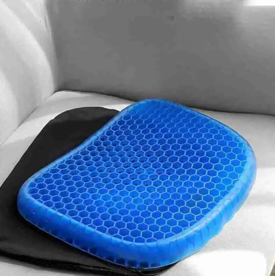 Almofada Ortopédica em Gel para Assento – Alívio de Cóccix e Lombar, Almofada Ergonômica para Cadeira de Escritório, Carro e Home Office, Antiderrapante com Capa Lavável