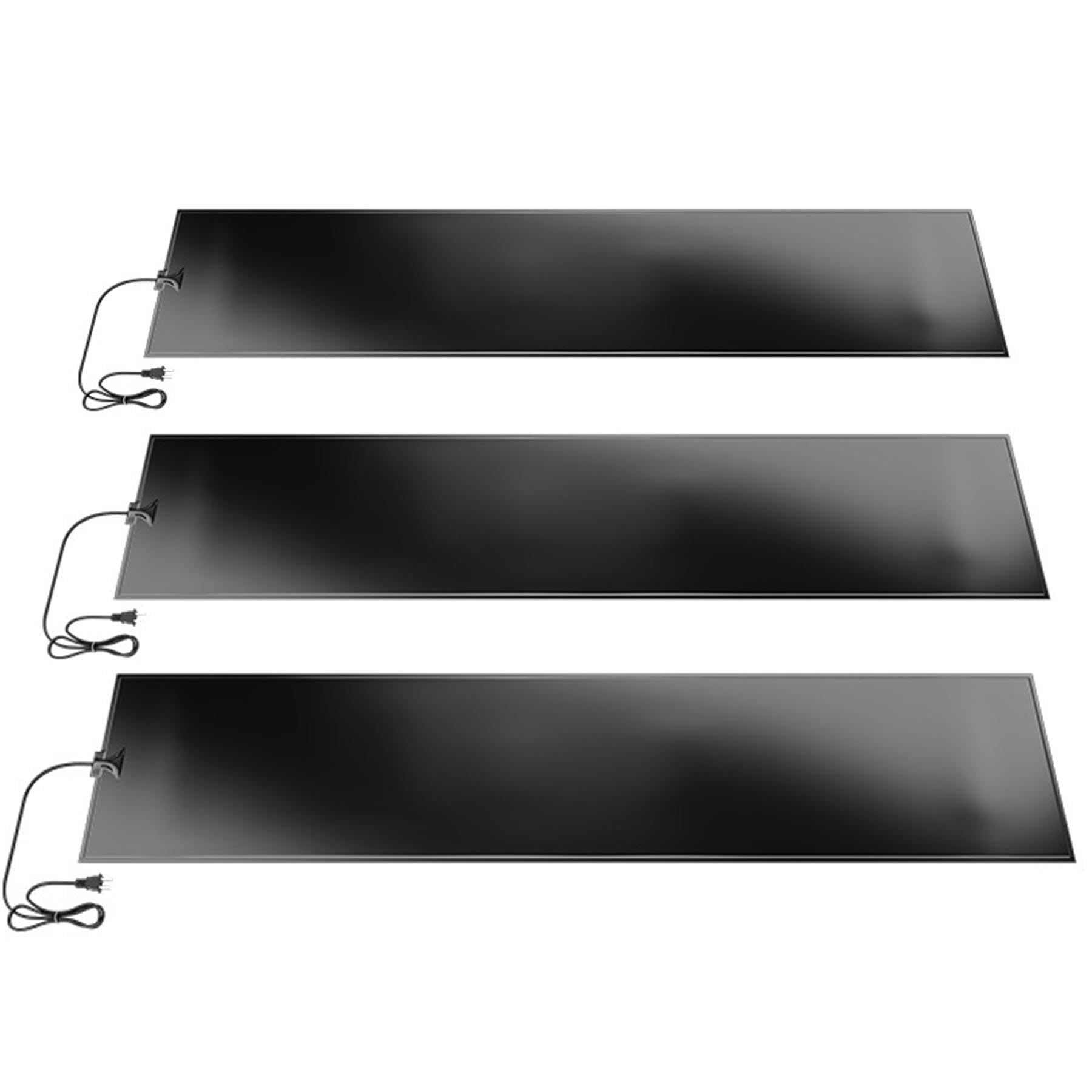 Tapis Chauffant de Fonte de Neige, 25 x 75 cm antidérapant pour extérieur, en Caoutchouc graphène Durable, pour terrasses, trottoirs, entrées, allées et Voies d'accès,3pc