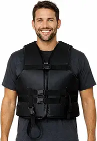 Colete Salva-Vidas Adulto para Caiaque e Esportes Aquáticos – Ajustável, Confortável, Fechos Reforçados, Alta Flutuação, Ideal para Lazer, Pesca, Passeios e Atividades