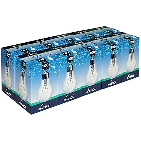 Lote de 10 bombillas Leuci 100W E27 intensidad regulable Cover