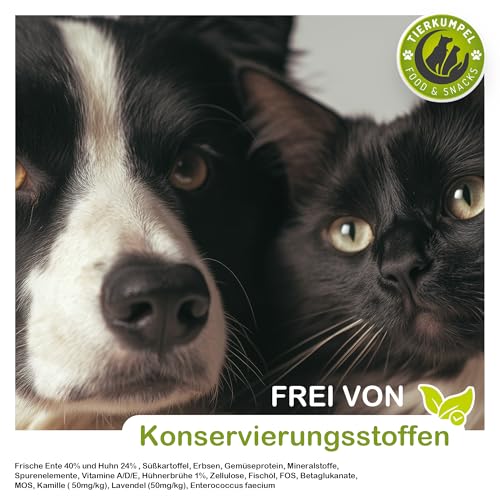 Tierkumpel Food & Snack - 150g Beruhigende Leckerlis für Hund und Katze - Natürliche Beruhigung mit Lavendel und Kamille bei Stress, Angst und Nervosität - Hunde Leckerlie probiotisch zur Entspannung