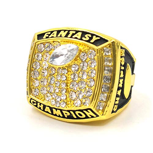 Fantasy Football Championship Rings Trophy Prize (Gold,11)