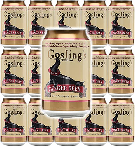 ginger beer goslings - Goslings Ginger Beer, Ginger Beer, All Natural Flavor with the Refreshing Zip of Ginger, 12 Oz (Pack of 15, Total of 180 Oz)