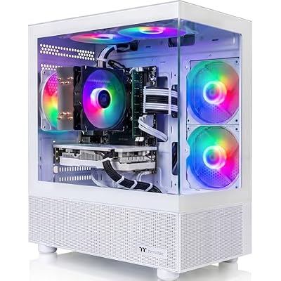 AIGAMEPC Gaming Desktop Computer, AMD R5 5500,RTX 3050 6G,16GB DDR4,512GB M.2 SSD, BX3 550W 80PLUS Bronze PSU, RGB Fan x5, WiFi Ready & Windows 11 Home, Black