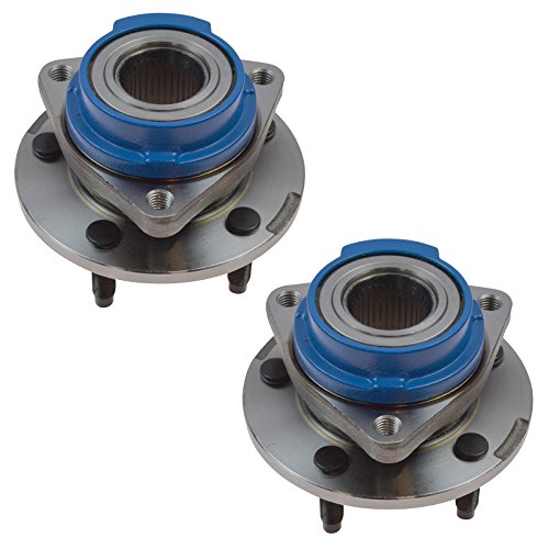 Image of TRQ 2 Piece Front Wheel Bearing & Hub Assembly Set Compatible with 2003-2005 Buick Century 2005 Lacrosse 2003-2004 Regal 2003-2006 Rendezvous 2000-2008 Chevrolet Impala 2003-2007 Monte Carlo Venture