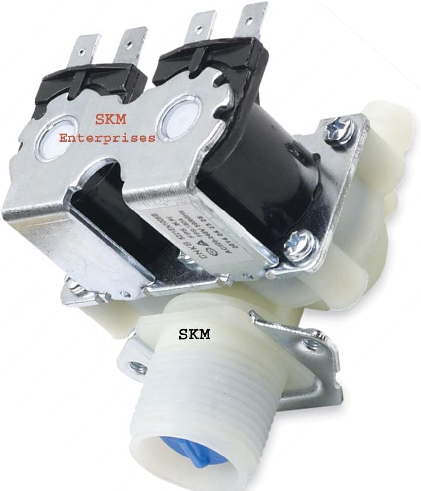S KM Enterprises - Suitable For ( 6 KG ) Samsung Front Load Washing Machine Inlet Valve 6KG Samsung Front Load Water Inlet Feed Valve 6KG Samsung Front Load Inlet Pipe Hose Valve 6KG/ Inlet Feed Valve