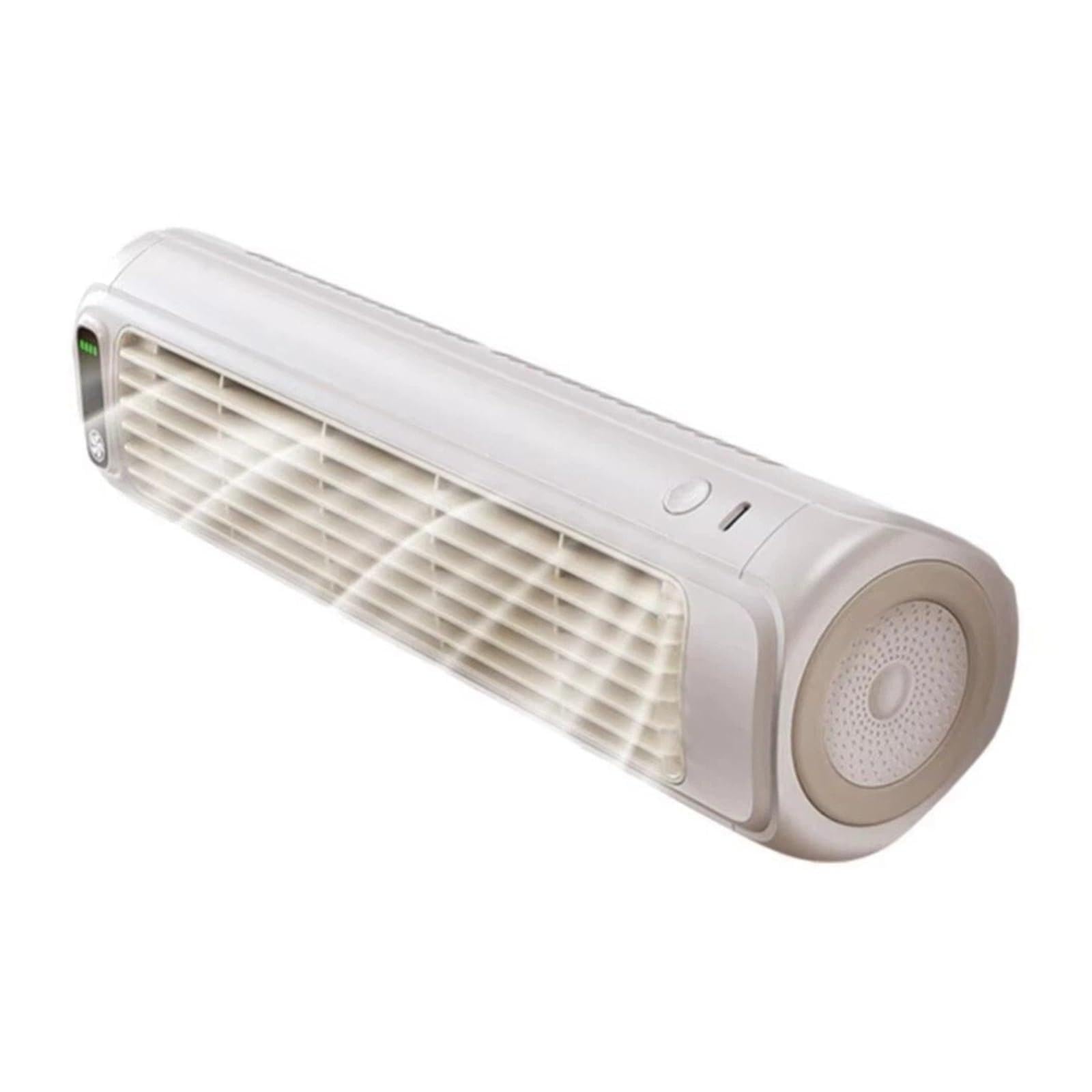 Ventilatore A Torre Portatile Ricaricabile A 3 Velocità Da Scrivania | Ventilatore da terra silenzioso,ricaricabile,senza foratura,3 velocità,per ufficio.(White)
