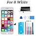 Produktbild YPLANG LCD Touchscreen für iPhone 8 Display Ersatz Bildschirm, Front Komplettes Glas Retina Display mit Werkzeuge für iPhone 8 4.7 Zoll MEHRWEG(Weiß)