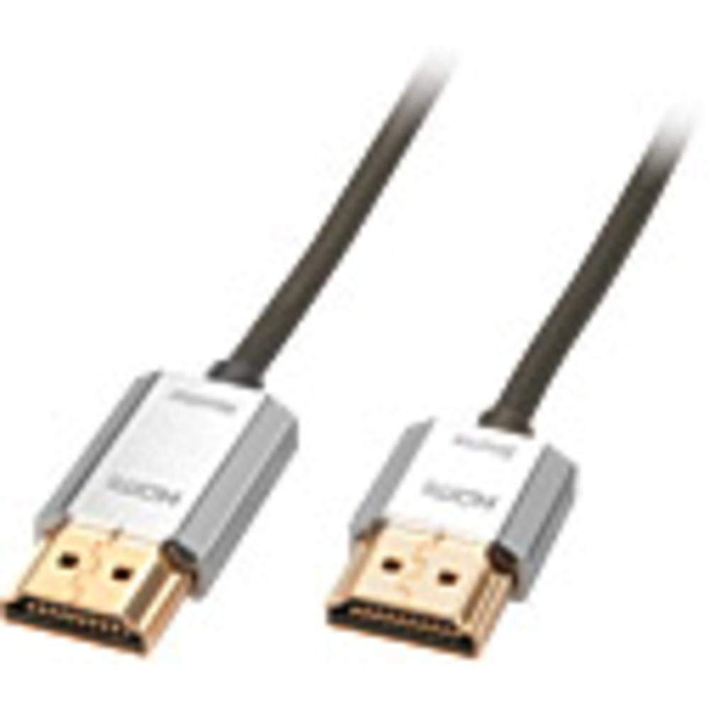 Lindy 41675 "CROMO Slim HDMI High Speed A/A Kabel 3m mit Ethernet Silber/Gold