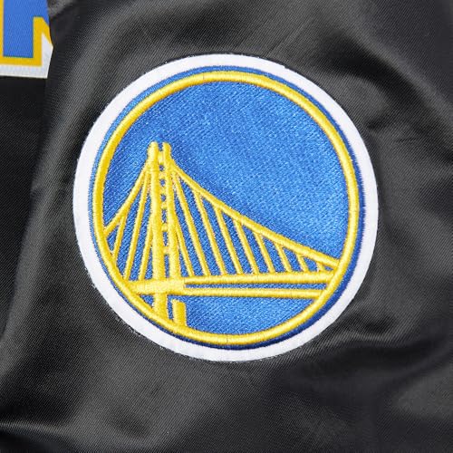 Chaqueta NBA Pro Standard cazadora de satén negra universitaria para mujer XS 6
