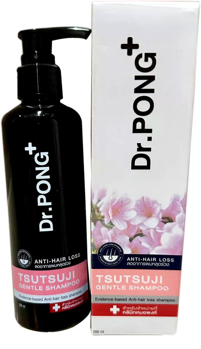Dr.PONG TSUTSUJI GENTLE SHAMPOO Reduces Hair Loss and Stimulates New Hair Growth 200 ML(7.05 Oz.)