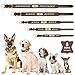 Didog Hundehalsbänder aus echtem Leder, exquisites geflochtenes Leder, personalisiert mit graviertem breitem Namensschild, verstellbare und langlebige Hundehalsbänder für mittelgroße Hunde, braun, XL