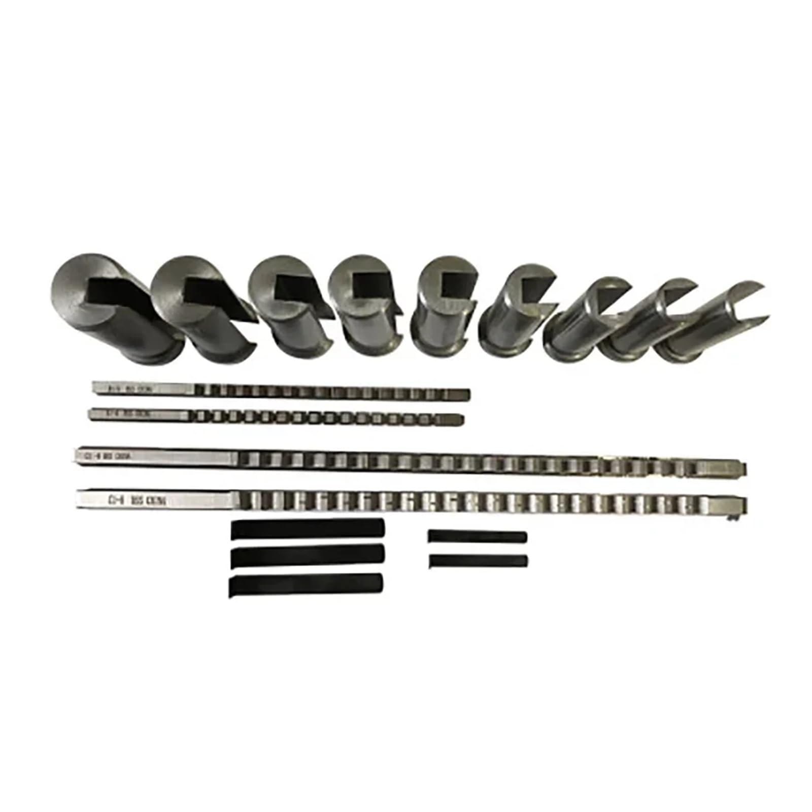 Juego de brochas for chaveteros, 18 piezas HSS métricas, 12-28, brocas for chaveteros, kit CNC para trabajos mecánicos