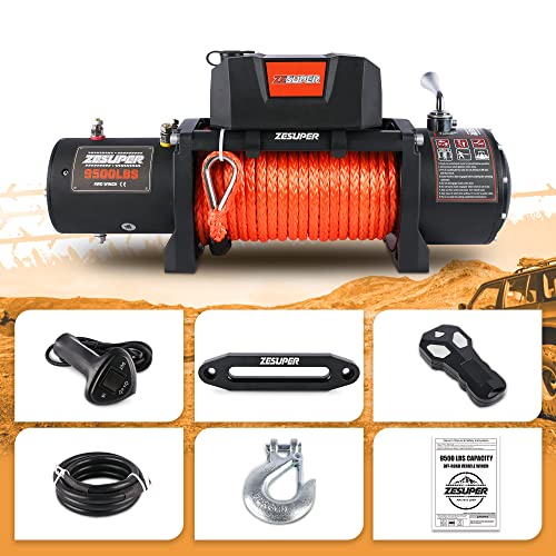 Zesuper USAM-SPEW011 9500 Lbs Electric Winch Kit Waterproof Ip67 Electric Winch thumb #5