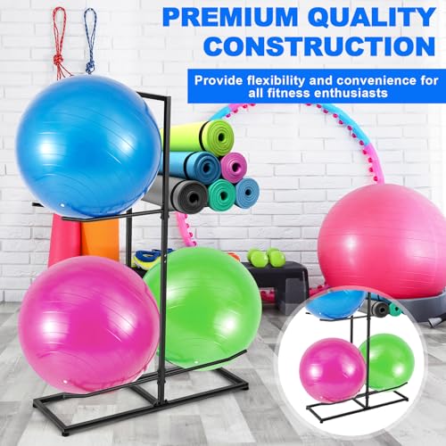 Support de rangement pour ballons de yoga pour studio à la maison - 2