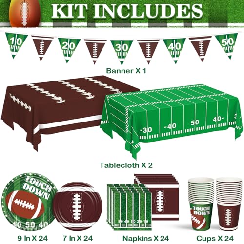 image for Duchong Superbowl Party Decorations 2025, Football Party Supplies Kit 