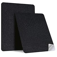 Stoff Reparatur Patches Selbstklebend 20x28cm, Leinenstoff-Reparaturflicken Schwarz, Stoffe-Reparaturaufkleber, Leinenstoff Selbstklebend für Autositze, Vorhang, Kopfteile, Möbel, Sofa(2 Stück)
