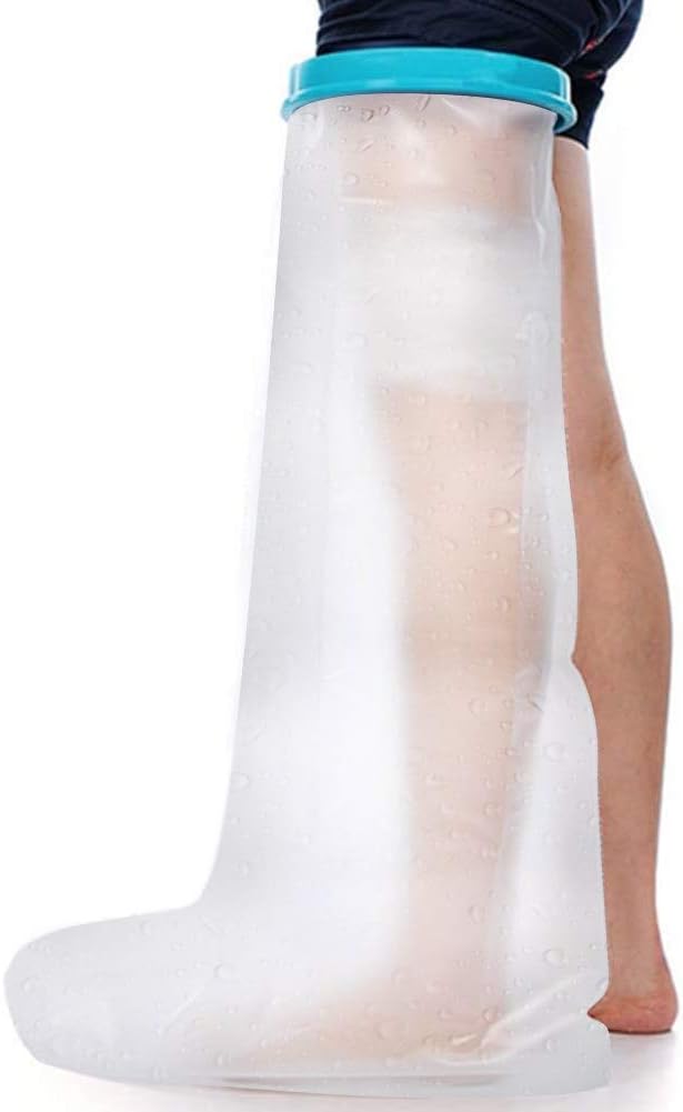 Ziqing Waterproof Cast Covers For Shower Leg Full Protector Cover Soft Durable Pvc Shower/Bath/Swim (Adult 41'')
