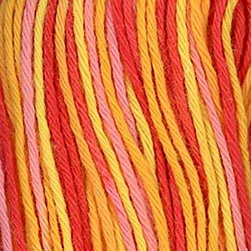 Hilo Olympus Sashiko Variegado Naranja, Rosa y Amarillo 20m miniatura 1