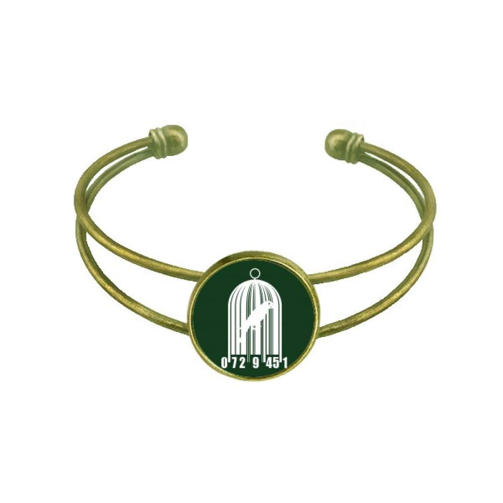 Generic offbbBarcode Shopping Scanning Birdcage Bracelet Bangle Retro Open Cuff Jewelry