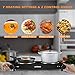 CUSIMAX 1800W Ceramic Hot Plate, Portable Infrared Burner, 7 Inch Glass Double Burner, Electric Burner, Dual Countertop Electric Cooktop, Stainless Steel Easy to Clean, Compatible with All Cookware
