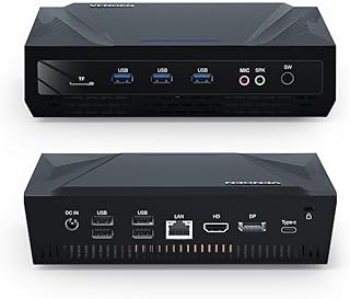 VENOEN Windows 11 Mini PC Core i9-11900H, 11th generation micro PC, 16GB DDR4 RAM 256GB SSD, HD-MI, DP, 3 display, USB3.0,Dual Lan,Type-C, Dual Band Wifi, BT4.2, Desktop Small Computer, PXE.