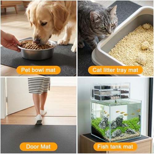 Wiojtry Under Pet Cage Mat for Bird Cages, Dog Kennels, Reptile Aquariums, Dog Kennels, Water-Resistant Pad for Hard Floors and Surfaces, Under Crate Floor Protector (XX-Large) by Wiojtry - Used condition - Image 5