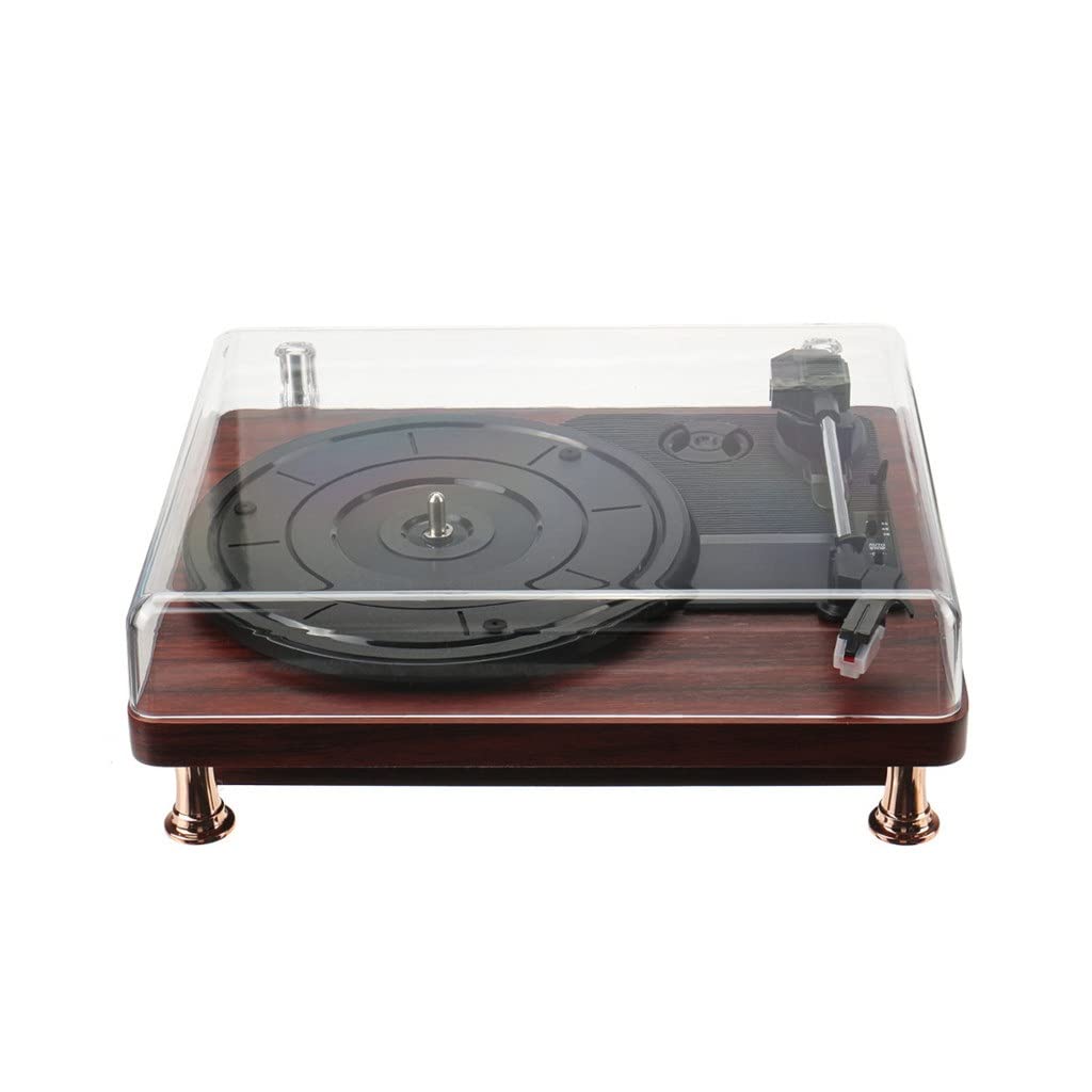 Giradischi Lettore Musicale Giradischi in Vinile Altoparlanti Bluetooth Grammofono Vintage Giradischi per Dischi a 33/45/78 Giri