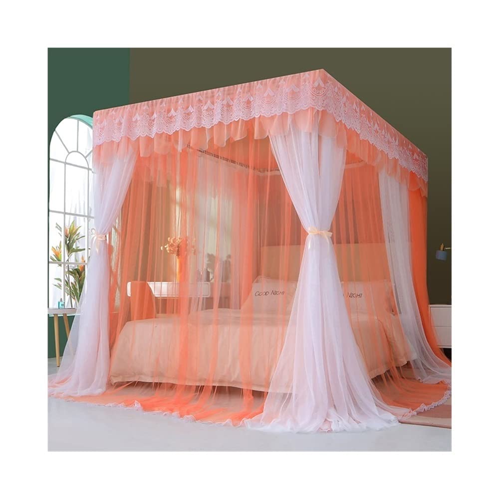 Dosel de cama de 3 puertas para eliminar mosquitos en habitaciones de niñas de 1,8x2m