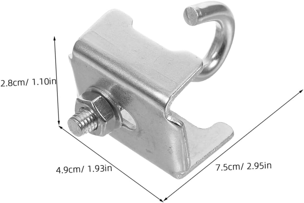 6pcs Heavy Duty Beam Hanger Clamps for Industrial Pipe and Wire Shelving, Metal Rack Accessories with Corner Brackets for Warehouse Storage and Garage Use