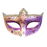 Masque Carnaval-Masque Carnaval A Decorer-Matériaux haut de gamme : fabriqués à partir de plastique durable, ces masques de style vénitien sont robustes mais légers. Ne nécessitant aucun adhésif supplémentaire et résistants à la décoloration, ils s'adaptent confortablement aux contours du visage de la personne qui les porte.