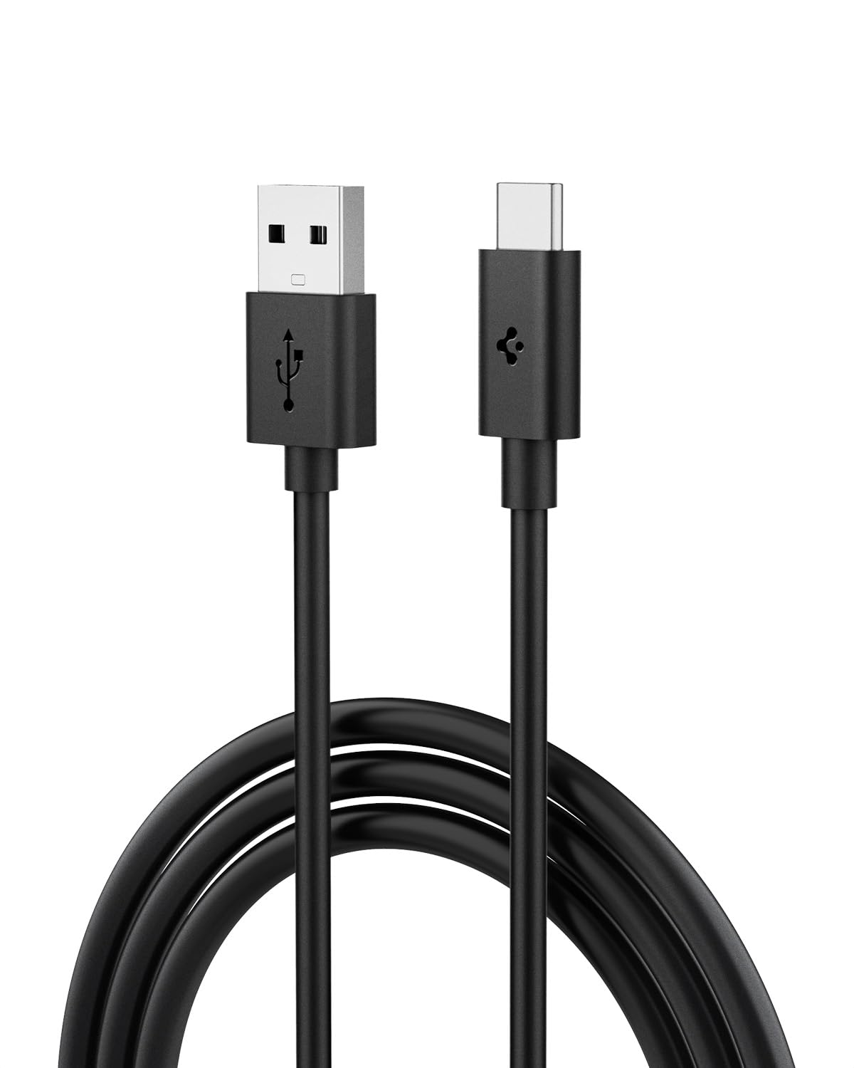 Spigen 480Mbps USB-A to USB-C Fast Charging Cable USB 2.0 Max 3A Compatible with Samsung Galaxy S23 / OnePlus/MacBook/iPad Pro Air/Pixel/All USB-C Devices (2m) - Black (B0CKT7YF18) Amazon Price History, Amazon Price Tracker