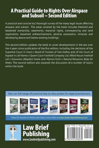 Rights Over Airspace and Subsoil Second Edition guide de référence droit foncier - 3
