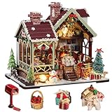 Matériau du kit de maison de jouets à faire soi-même : matériaux de sécurité tels que le bois, le papier, le plastique, le tissu, la maison de jouets est coupé en morceaux, collé à partir de papier aux objets, cousu, collé, assemblé, toutes les fonctions sont faites à la main est nécessaire.