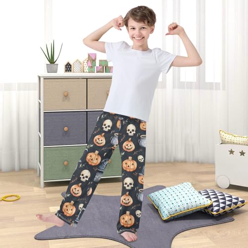 Halloween Pajama Pants Halloween Pattern 14 Long Sleep Pants Lounge Bottoms3