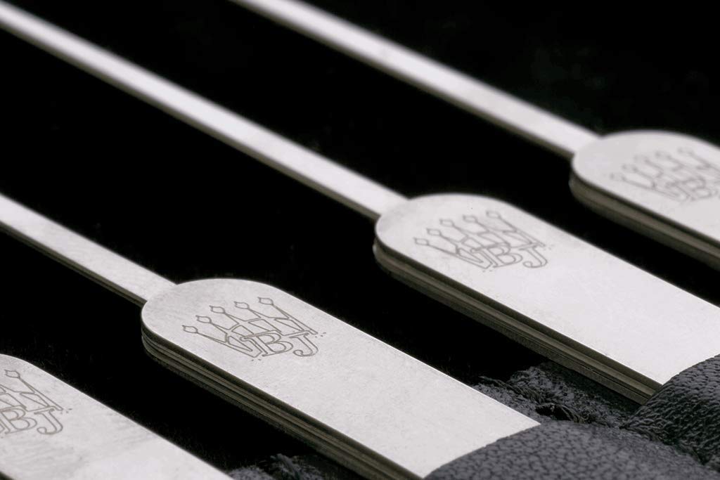 Multipick Elite 19 – Lockpicking-Set Master – Vorhängeschloss und Riegel – Set Schlüssel für Anfänger und Pro, 19-teilig – Made in Germany – Dicke 0,4 und 0,6 mm
