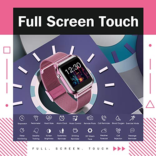 ایگرد | قیمت و خرید GOKOO Smart Watch 1.4 inch Full Touch DIY Screen  Smartwatch with Heart Rate Blood Oxygen and Sleep Monitor IP68 Waterproof  Fitness Activity Tracker Pedometer for Men Women